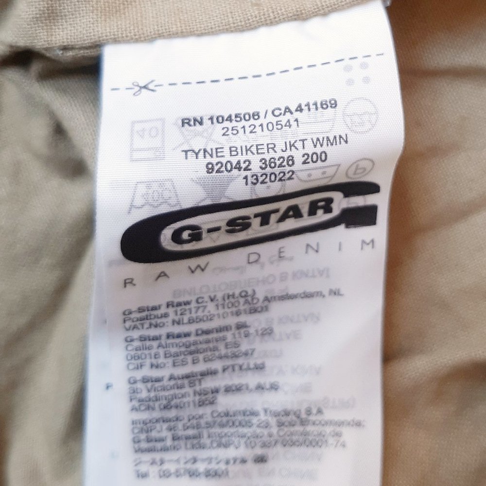 G-Star Raw Tyne Biker Women's Desert Moto Jacket - Picture 9 of 15